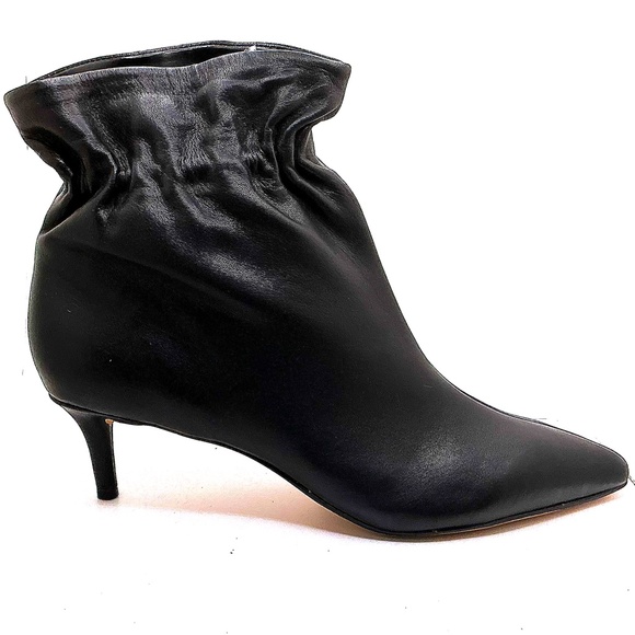 DOLCE VITA Faux Leather Booties Kitten Heel Black Size 6.5 - Picture 4 of 5